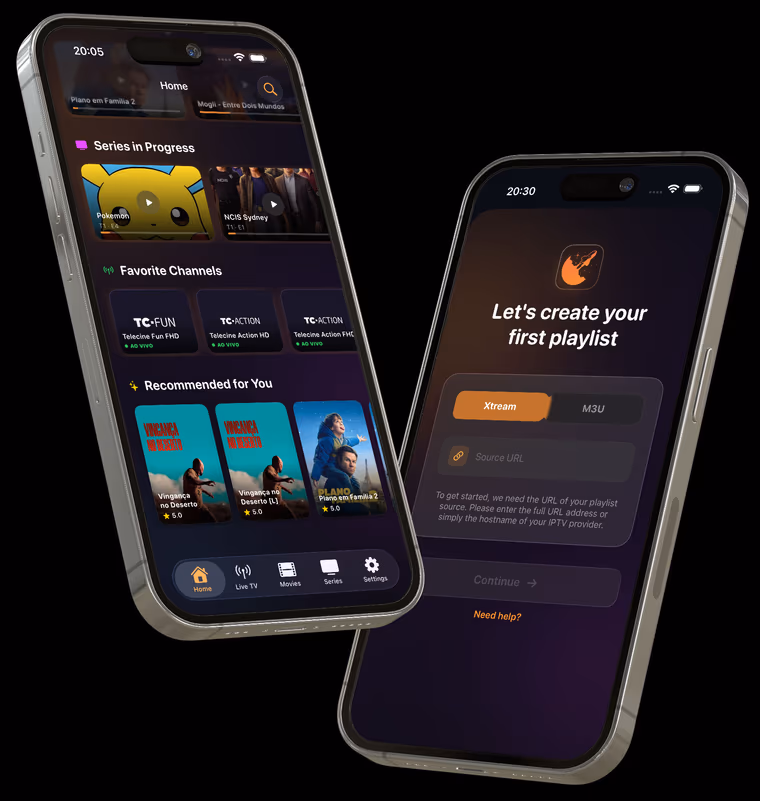 Orbizy IPTV App Interface