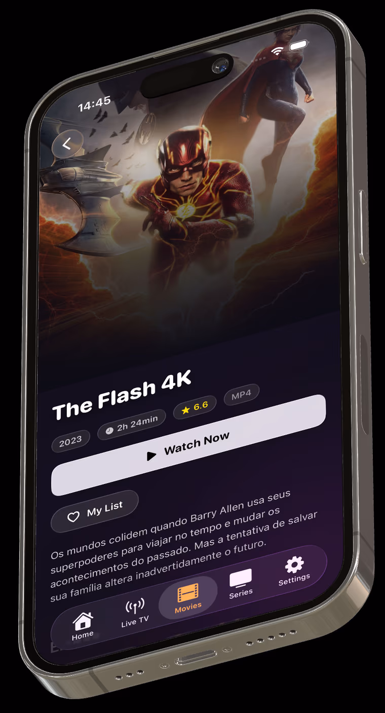 Orbizy IPTV on iPhone
